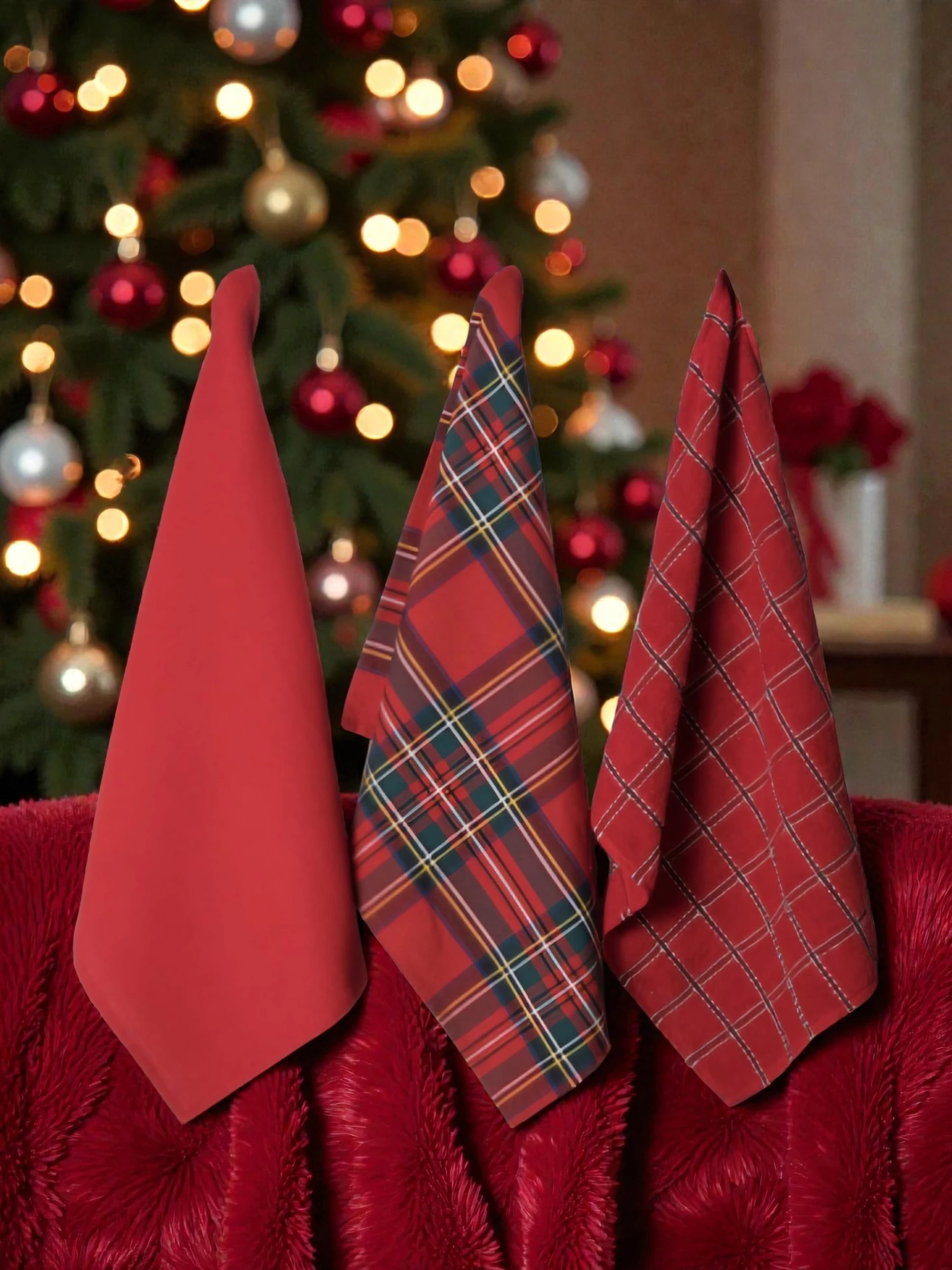 Set 3 Canovacci 50x70 Rossi