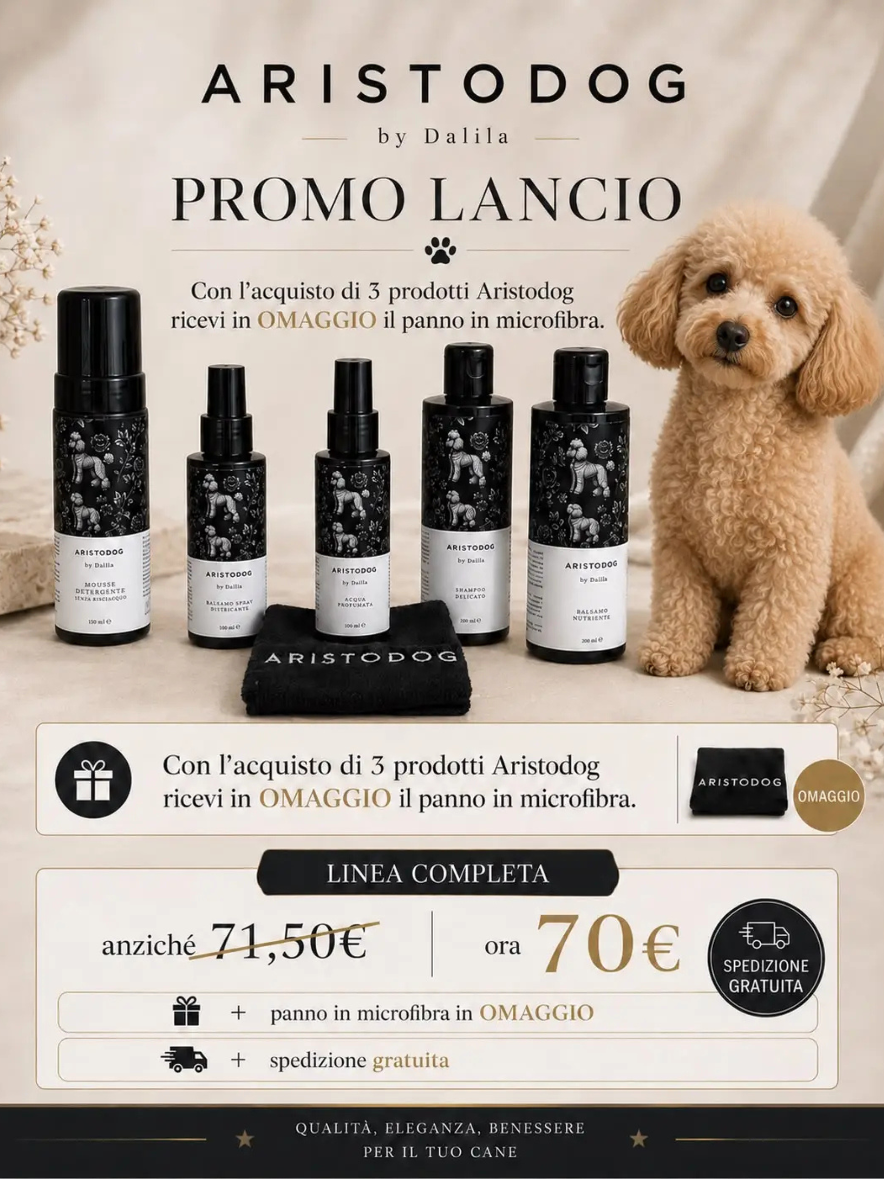 PROMO LANCIO ARISTODOG +omaggio+spedizione gratuita